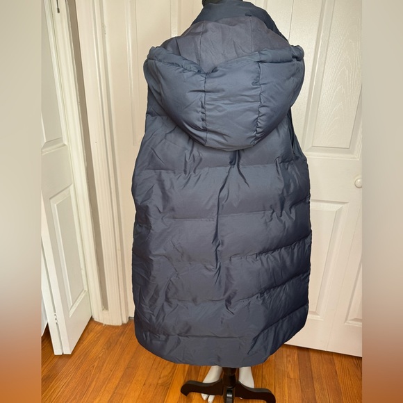 Zara Hooded Long Puffer Vest - Picture 6 of 7